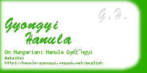 gyongyi hanula business card